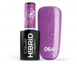 Lakier hybrydowy brokatowy, glitter H!BRID – 064 – Mardi Gras Lips